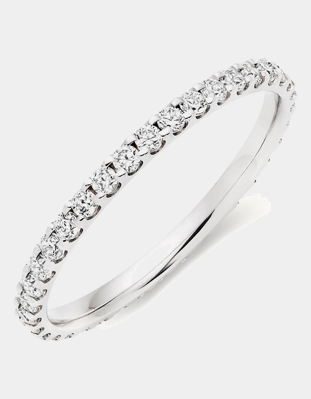 Beaverbrooks Platinum Diamond Full Eternity Ladies Ring