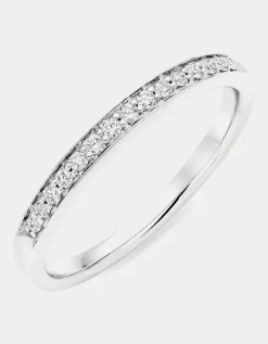 Beaverbrooks Platinum Diamond Half Eternity Ring