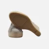 Vidorreta Mendoza Low Wedge Espadrilles In Silver