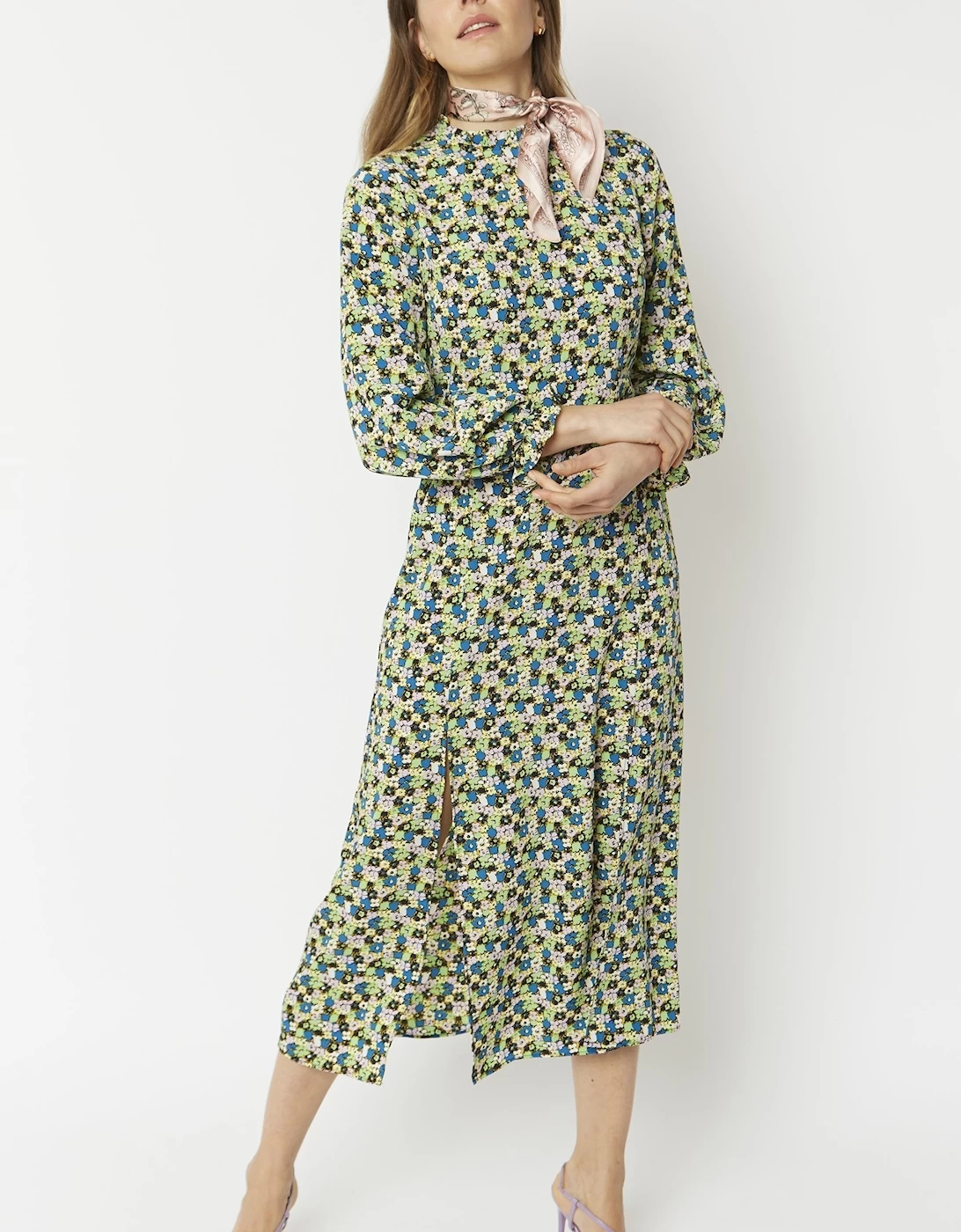 Pink Silk Scarf - Image 4