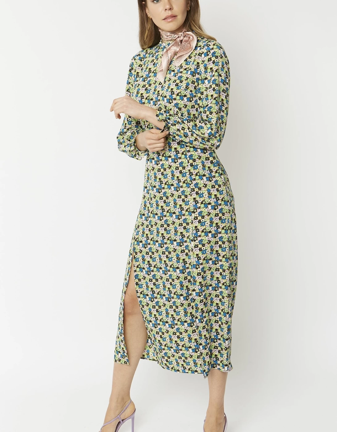 Pink Silk Scarf - Image 9