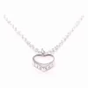 Ted Baker Hara Heart Necklace In Silver