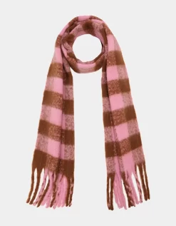 Oversized Tartan Cashmere Blend Scarf