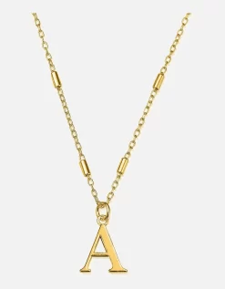 ChloBo Gold Iconic Initial Necklace - A Gold Plated 925 Sterling Silver