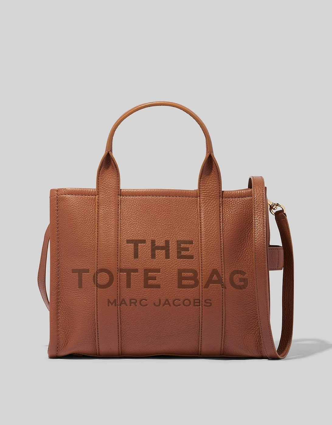 MARC JACOBS The Medium Leather Tote Bag - Brown