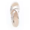 Gabor Sunshine Comfortable Leather Fashion Sandals In Powder