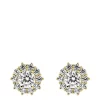 Created Brilliance Hazel Created Brilliance 9ct Yellow Gold 0.57ct Lab Grown Diamond Cluster Earrings
