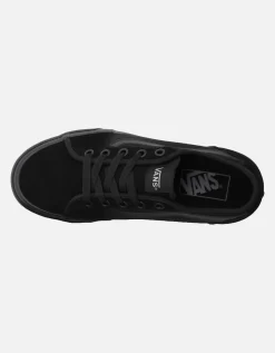 Vans Womens Asher Slip On Canvas Trainers Sneakers Shoes Pumps - Black