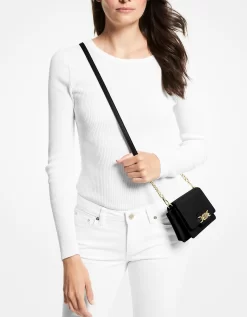 Michael Kors Heather Extra-Small Leather Crossbody Bag