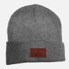 Grey Alex Knitted Beanie Hat
