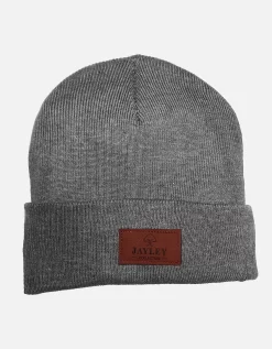 Grey Alex Knitted Beanie Hat