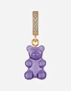 Crystal Haze Women's Jelly Nostalgia Bear Pave Pendant - Plum - Crystal Haze - Home - Crystal Haze Women's Jelly Nostalgia Bear Pave Pendant - Plum