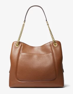 Michael Kors Piper Large Pebbled Leather Shoulder Bag
