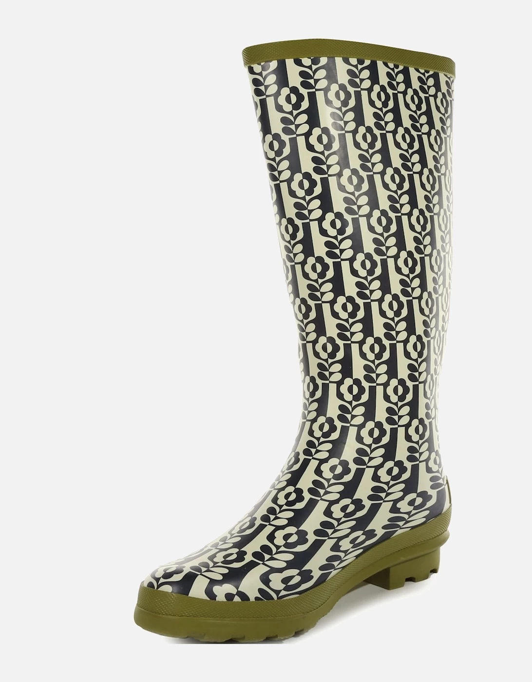 Regatta Womens Orla Kiely Hi Adjustable Patterned Wellies Wellington Boots - Image 5