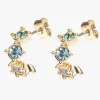 Ted Baker Cresita Crystal Nano Hoop Earrings In Gold