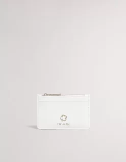 Ted Baker Flower Eyelet Zip Card Holder