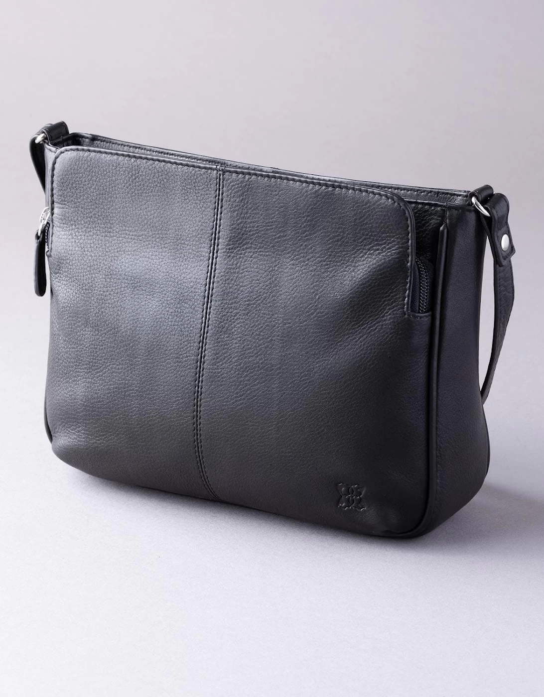 Ambleside Leather Cross Body Bag In Black - Image 3