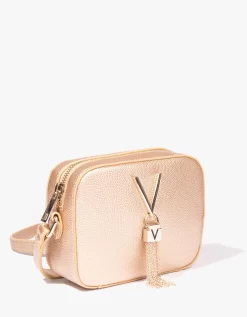Valentino Divinia Camera Bag In Gold