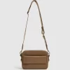 Reiss Leather Crossbody Camera Bag