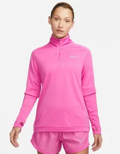 Nike Running Pacer Half Zip Top - Pink