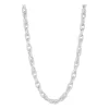 Mood Silver Textured Chain Link Necklace