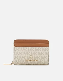 MICHAEL Michael Kors Women's Jet Set Wallet - Vanilla/Acrn - MICHAEL Michael Kors