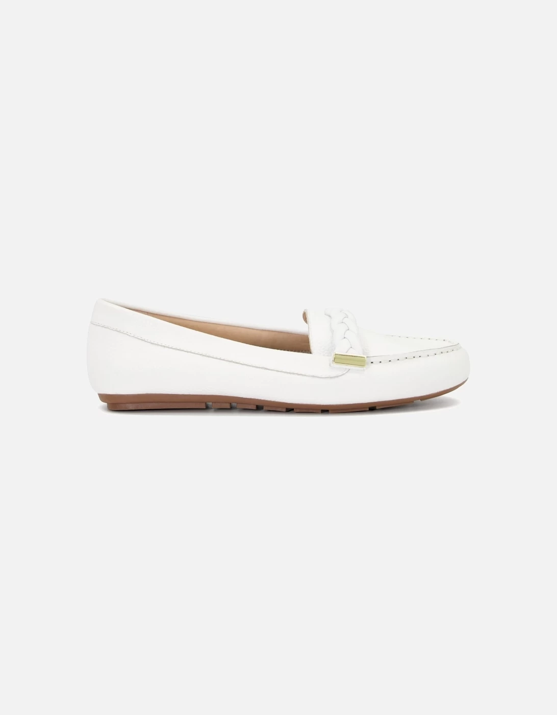 Dune London Dune Ladies GEANNA Braided-Trim Loafers