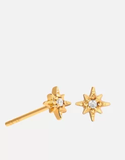 Astrid & Miyu Women's Twilight Star Studs Earrings - Gold - Astrid & Miyu