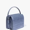 Ted Baker Ell Imitation Croc Mini Crossbody In Blue