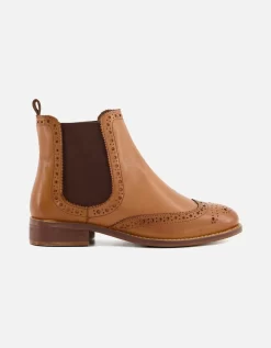 Dune London Dune Ladies PADEL Perforated-Leather Ankle Boots