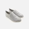Jana 24603 Josie Sparkly Sporty Wide Fit Loafers In Light Grey