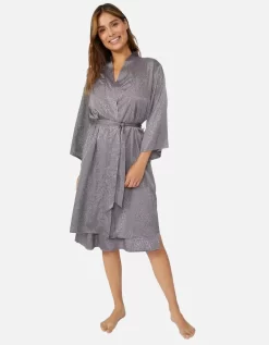 Debenhams Womens/Ladies Animal Print Jacquard Robe