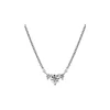 Created Brilliance Isla 9ct White Gold 0.33ct Lab Grown Diamond 3 Stone Necklace