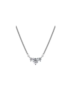 Created Brilliance Isla 9ct White Gold 0.33ct Lab Grown Diamond 3 Stone Necklace