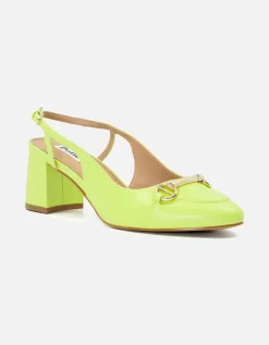 Dune London Dune Ladies CASSIE Snaffle-Trim Block-Heel Slingback Courts