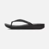 FitFlop Women's IQushion Sparkle Ergonomic Flip Flops Black