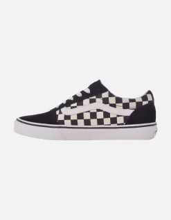 Vans Womens Ward Low Rise Tonal Trainers Sneakers Shoes - Black