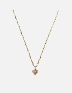 Coach Charming Crystals Gold-Plated Necklace - Coach