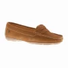 Hush Puppies Margot Womens Flat Suede Leather Shoes Tan UK Size