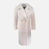 UGG Women's Winter White Long Line Gertrude Teddy Coat.
