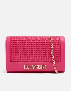 Love Moschino Knots Chain Faux Leather Crossbody Bag - Love Moschino