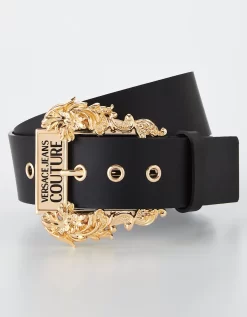 Versace Jeans Couture Wide Buckle Belt - Black