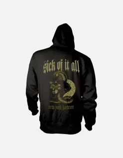 Sick Of It All Unisex Adult New York Hardcore Panther Hoodie
