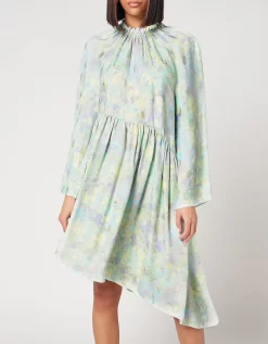 Stine Goya Women's Lamar Aysemtric Dress - Pastel Bloom - Stine Goya - Home - Stine Goya Women's Lamar Aysemtric Dress - Pastel Bloom