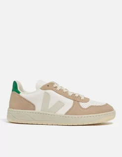 Veja V-10 Leather And Suede Trainers - Veja - Home - Veja V-10 Leather And Suede Trainers