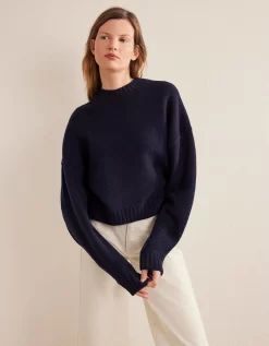 Boden Brushed Wool Cropped Jumper