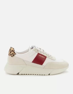 Axel Arigato Women's Genesis Vintage Running Style Trainers - Cremino/Bordeaux/Leopard - Axel Arigato - Home - Axel Arigato Women's Genesis Vintage Running Style Trainers - Cremino/Bordeaux/Leopard