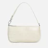BY FAR Women's Rachel Croco Embossed Leather Bag - Cream - BY FAR - Home - BY FAR Women's Rachel Croco Embossed Leather Bag - Cream