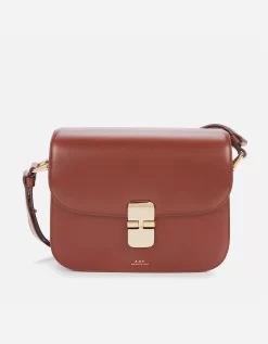 A.P.C Women's Grace Small Cross Body Bag - Noisette - A.P.C. - Home - A.P.C Women's Grace Small Cross Body Bag - Noisette