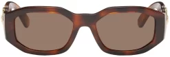 Versace Tortoiseshell Medusa Biggie Sunglasses